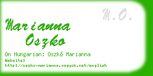 marianna oszko business card